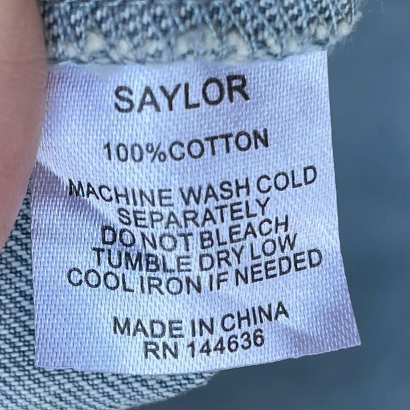 Saylor Nia denim Jumpsuit overall size small - Picture 13 of 15